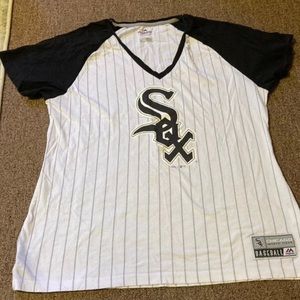 Majestic White Sox Womens V-neck